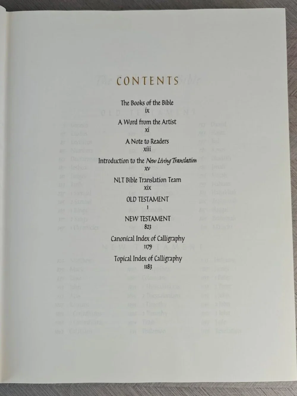 New Living Translation Holy Bible Tyndale 2000 Illustrated Calligraphy Edition